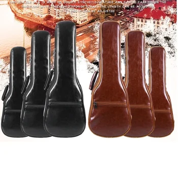 21/23/26-дюймовый водонепроницаемый рюкзак для гитары из утолщенной искусственной кожи Yukrili Box Аксессуары для инструментов