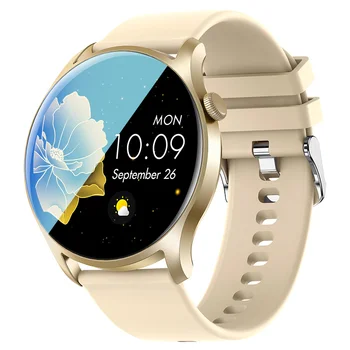 Новые круглые женские Смарт-часы Max8 с полным сенсорным экраном, спортивный Фитнес-трекер, Водонепроницаемые женские Умные часы для мужчин для Android iOS